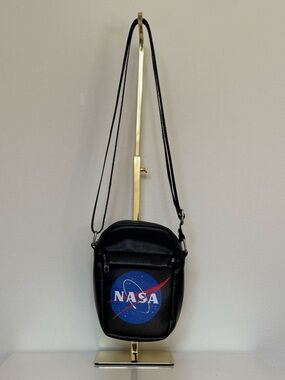 Buckle-Down Black NASA Crossbody Bag